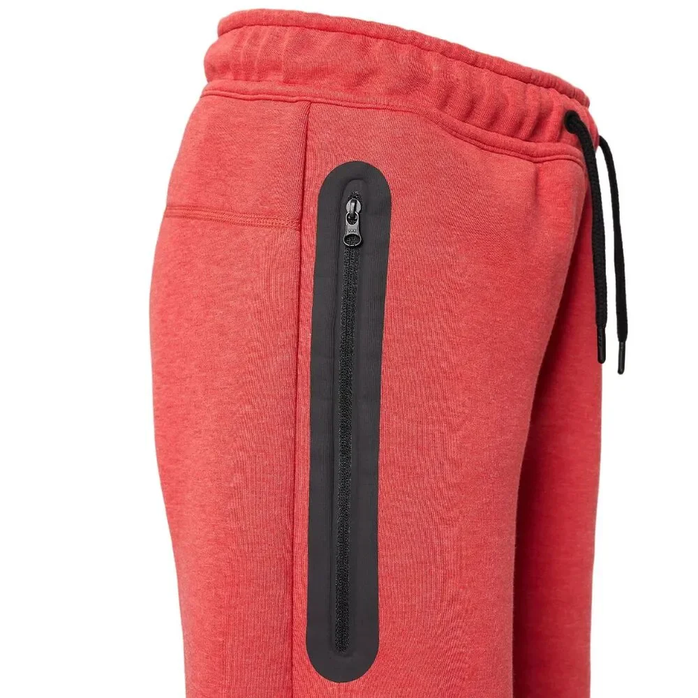 Nike Tech Fleece Shorts University Heather Red  KidsYouth Boys Size S NWT $65
